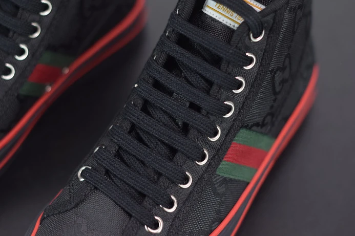 WellDesigned GUCC Tennis 1977 Print Sneaker BLACK 553385 DOPEO 2912