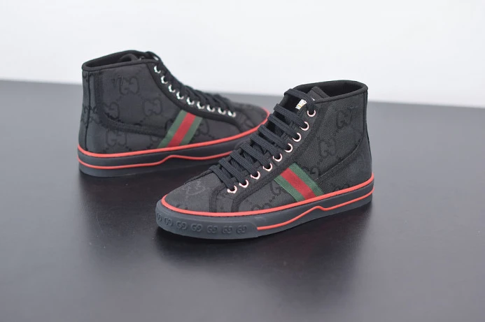 WellDesigned GUCC Tennis 1977 Print Sneaker BLACK 553385 DOPEO 2912
