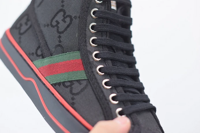 WellDesigned GUCC Tennis 1977 Print Sneaker BLACK 553385 DOPEO 2912