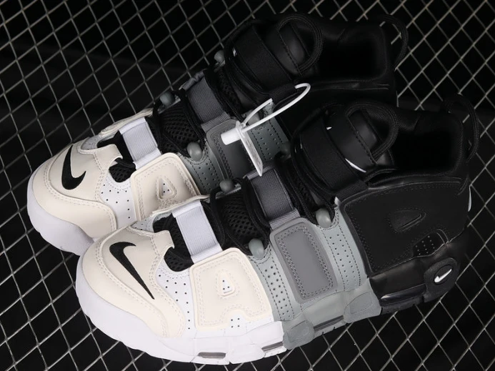 WellDesigned nike air more uptempo “tri-color” black-grey-white 921948- 3373