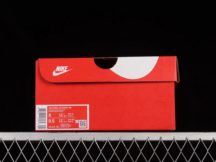WellDesigned nike air more uptempo “tri-color” black-grey-white 921948- 3373