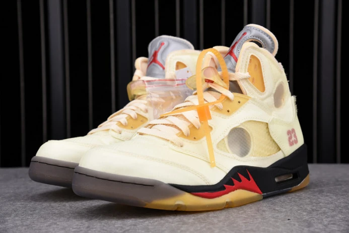 WellDesigned ofw air jordan 5 sail fire red dh8565- 1817