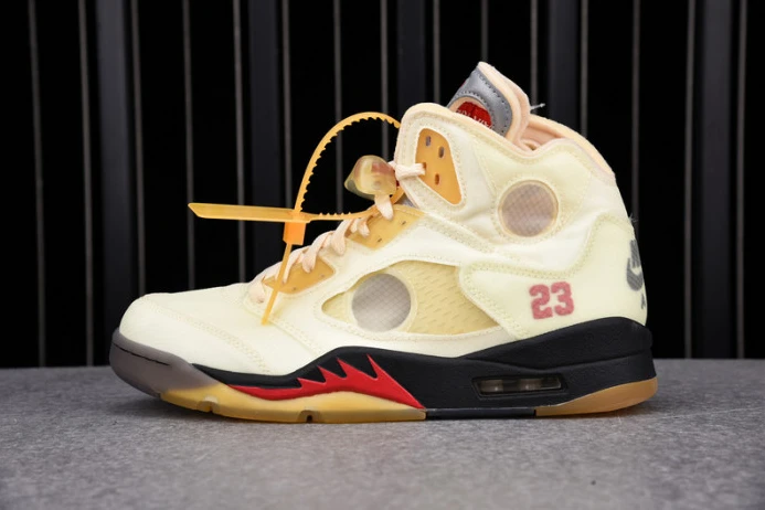 WellDesigned ofw air jordan 5 sail fire red dh8565- 1817