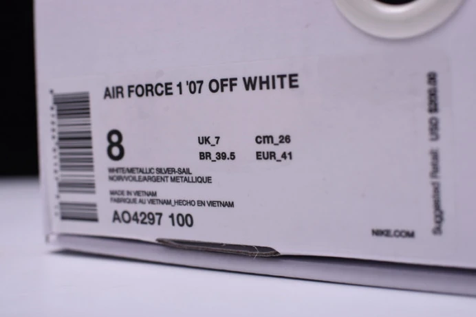 WellDesigned ofw nike air force 1 low complexcon white ao4297- 3050