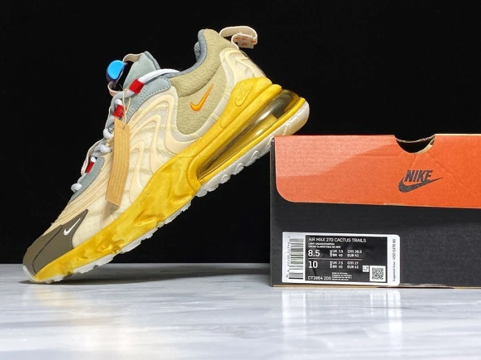 WellDesigned travis scott x nike air max 270 react ct2864- 3126