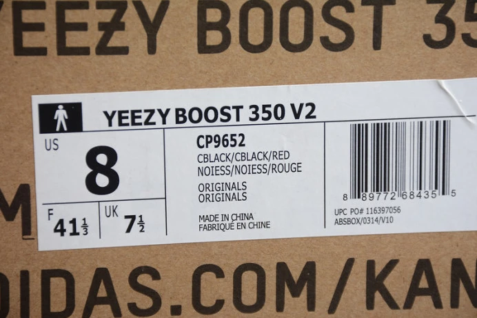 ad*s yeezy boost 350 v2 black red cp Popular 239