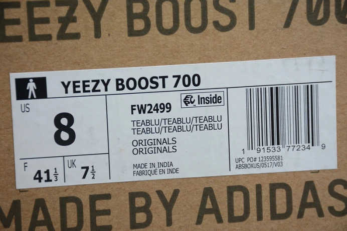ad*s yeezy boost 700 v2 "teal blue'' fw DailyWear 262