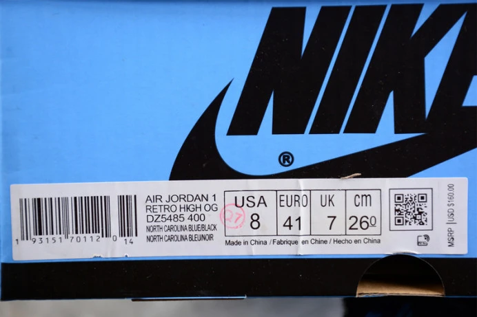 air jordan 1 high og ‘unc toe’ dz5485- Trendy 1617