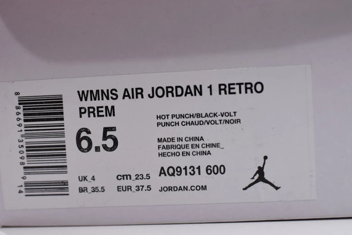 air jordan 1 high premium hot punch aq9131- Fashionable 1295