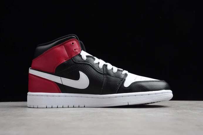 air jordan 1 mid black noble red bq6472- WellDesigned 1254