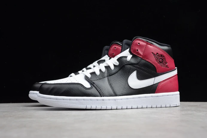 air jordan 1 mid black noble red bq6472- WellDesigned 1254