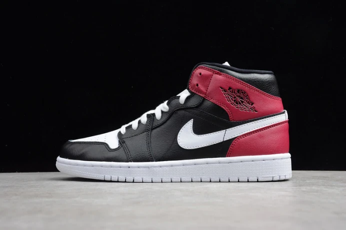 air jordan 1 mid black noble red bq6472- WellDesigned 1254