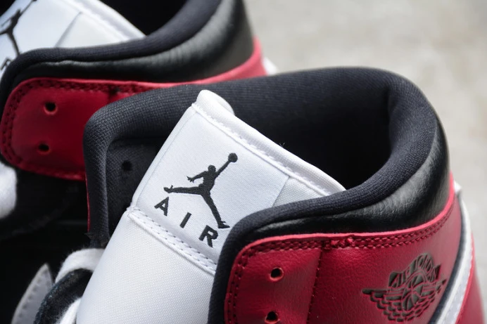 air jordan 1 mid black noble red bq6472- WellDesigned 1254