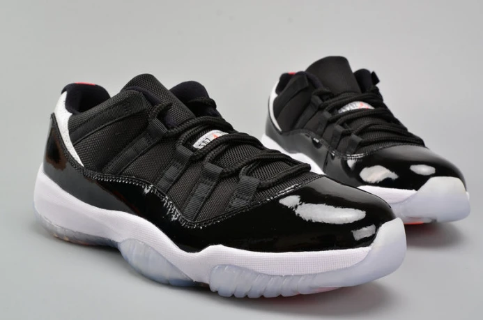air jordan 11 retro low "infrared 23" black mens 528895- NewStyle 1787