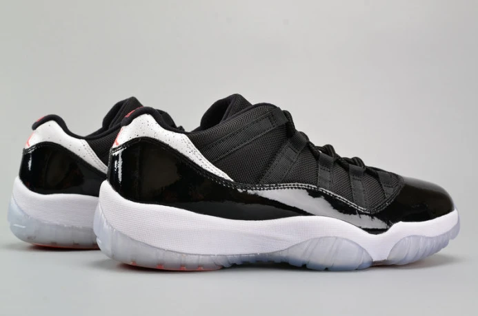 air jordan 11 retro low "infrared 23" black mens 528895- NewStyle 1787