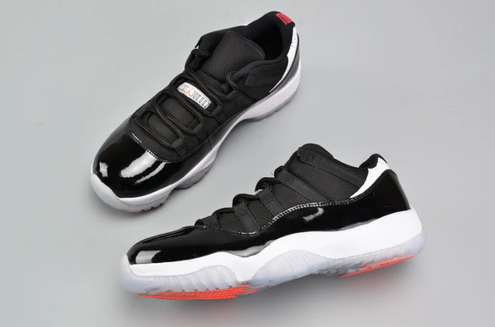 air jordan 11 retro low "infrared 23" black mens 528895- NewStyle 1787