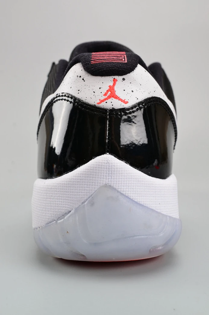 air jordan 11 retro low "infrared 23" black mens 528895- NewStyle 1787