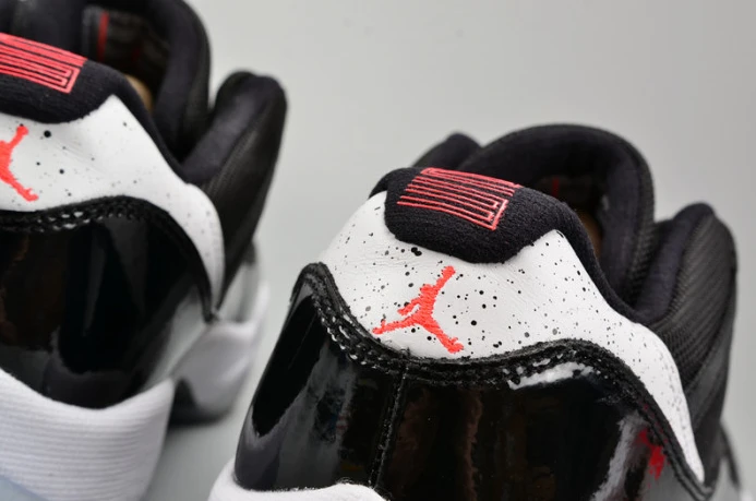air jordan 11 retro low "infrared 23" black mens 528895- NewStyle 1787
