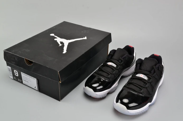 air jordan 11 retro low "infrared 23" black mens 528895- NewStyle 1787
