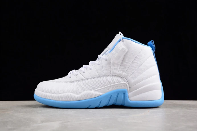 air jordan 12 retro women''s white university blue 308243- GoAnywhere 1396
