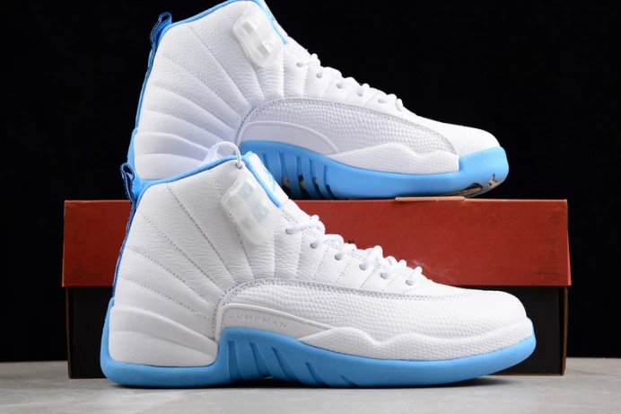 air jordan 12 retro women''s white university blue 308243- GoAnywhere 1396