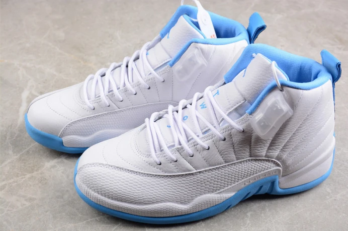 air jordan 12 retro women''s white university blue 308243- GoAnywhere 1396