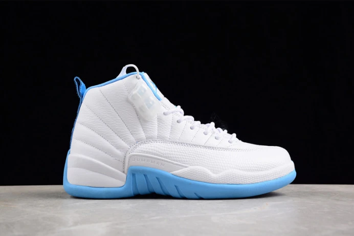 air jordan 12 retro women''s white university blue 308243- GoAnywhere 1396
