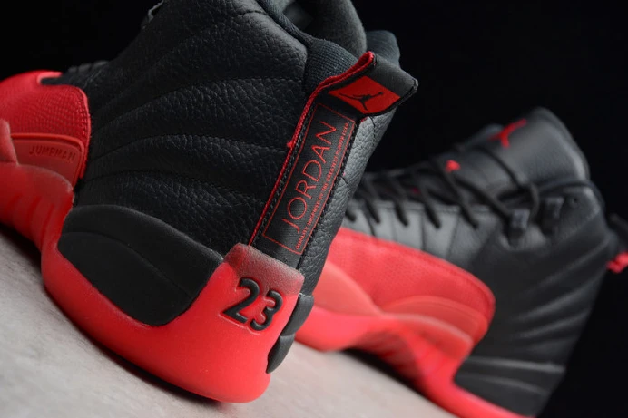 air jordan 12 “flu game” black varsity red mens 130690- SportInspired 1695