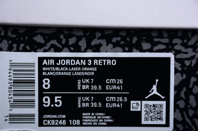 air jordan 3 laser orange wmns ck9246- Trendy 1810