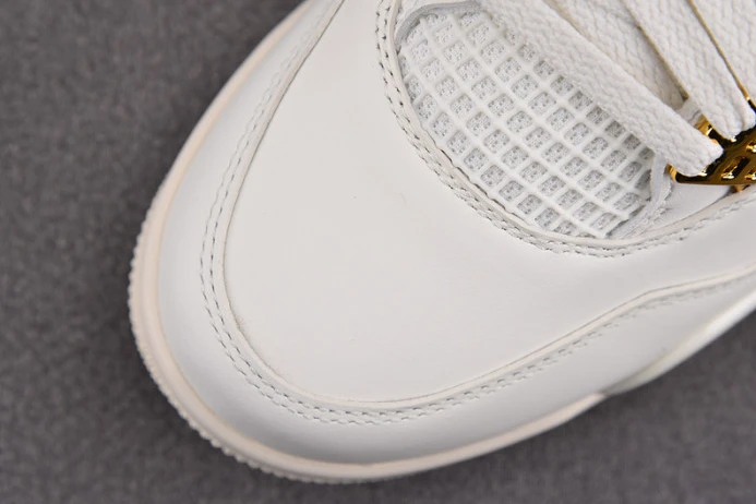 air jordan 4 women''s sail metallic gold black aq9129- DailyWear 1481