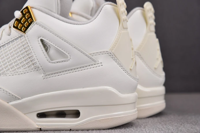 air jordan 4 women''s sail metallic gold black aq9129- DailyWear 1481