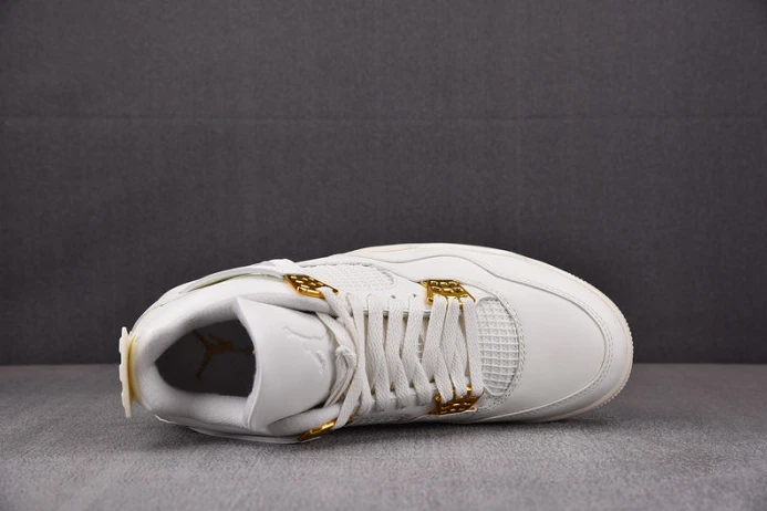 air jordan 4 women''s sail metallic gold black aq9129- DailyWear 1481