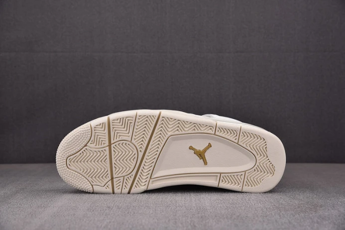 air jordan 4 women''s sail metallic gold black aq9129- DailyWear 1481