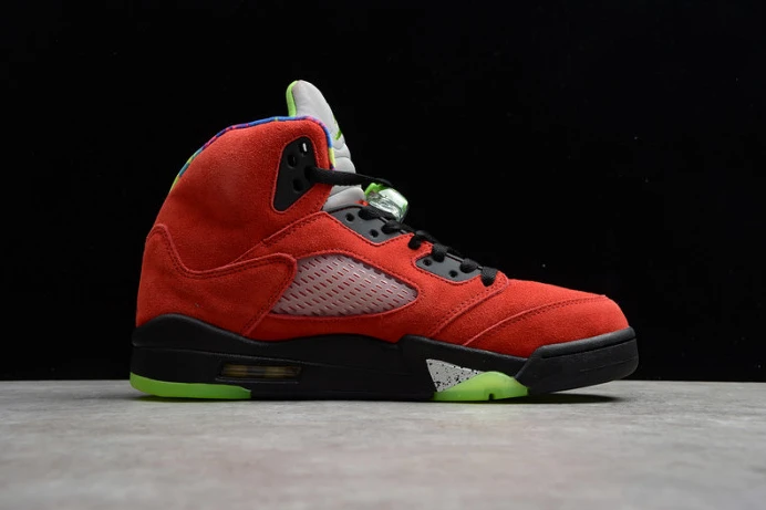 air jordan 5 raging bull 2021 red suede dd0587- Trendy 1829
