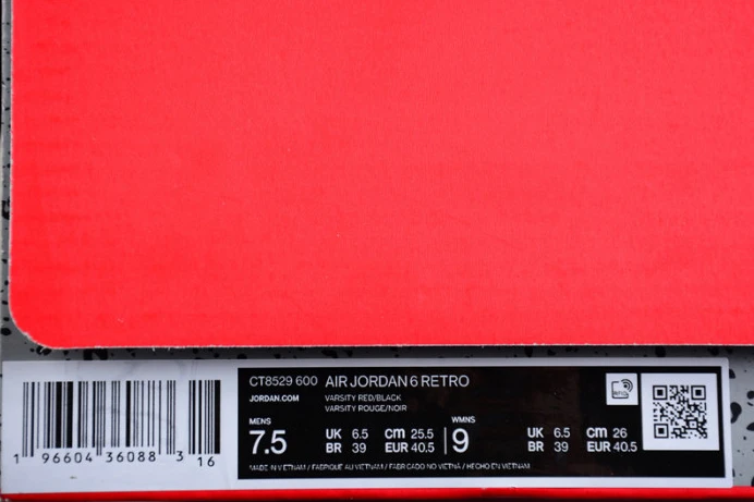 air jordan 6 "toro bravo" ct8529- NewStyle 1541