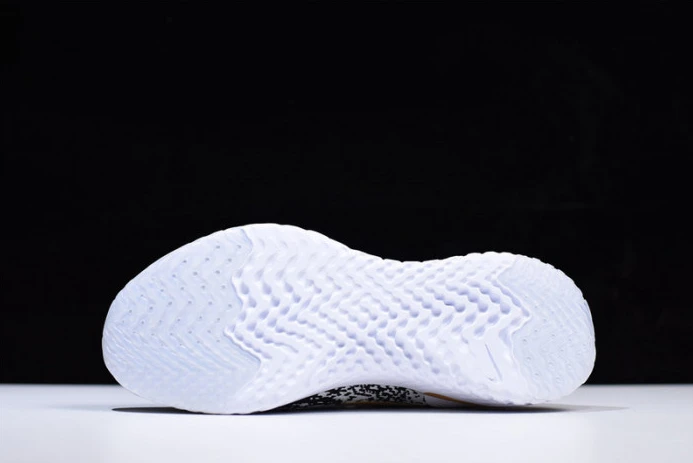 men''s nike epic react flyknit white black-gold aq0067- GoodFit 3294