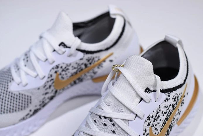 men''s nike epic react flyknit white black-gold aq0067- GoodFit 3294
