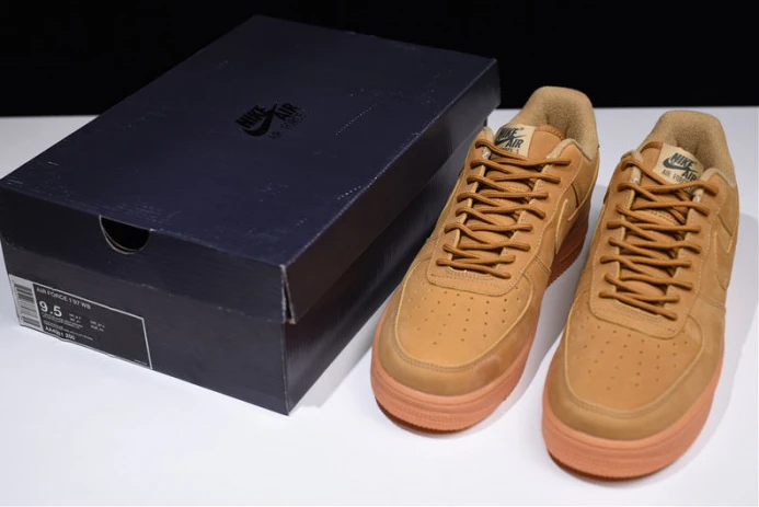 nike air force 1 ''07 wb flax flax-gum wheat basketball shoes aa4061- DailyWear 3060