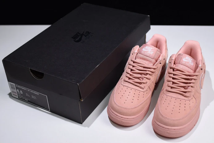 nike air force 1 07 suede women lifestyle shoe pink aa1117- ModernLook 3055