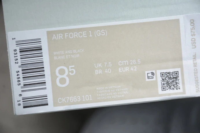 nike air force 1 low white black midsole ck7663- WellDesigned 2956