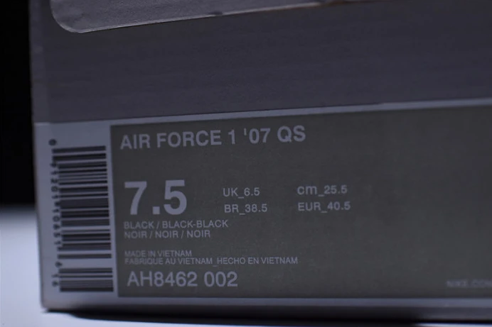 nike air force 1 velcro pack black ah8462- Popular 3058