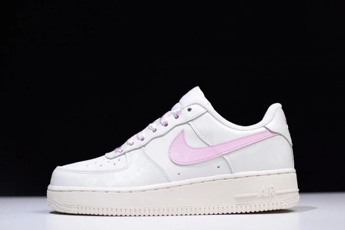 nike air force one 1 low sail artic pink satin gs womens 314219- Comfortable 3074