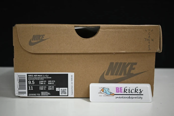 nike air max 1 travis scott cactus jack wheat lemon drop do9392- DailyWear 3323