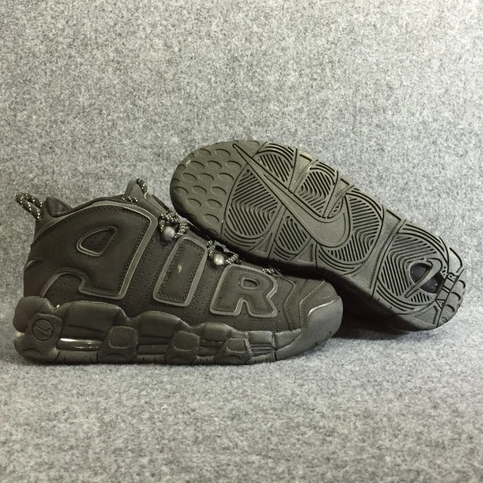 nike air more uptempo triple black 414962- Fashionable 3361