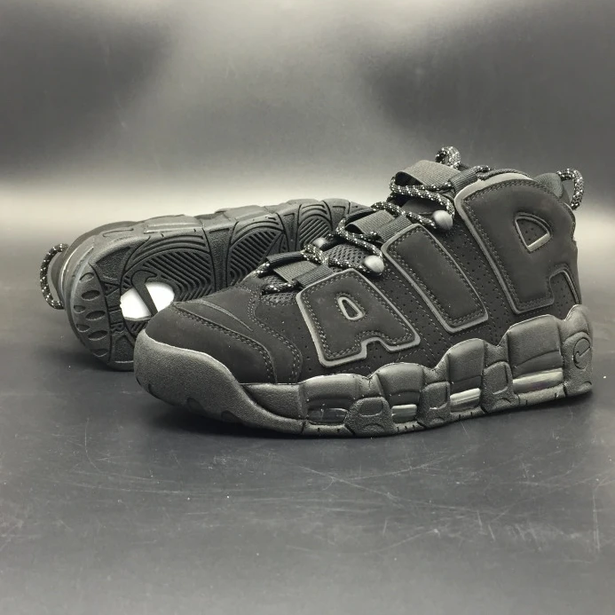 nike air more uptempo triple black 414962- Fashionable 3361