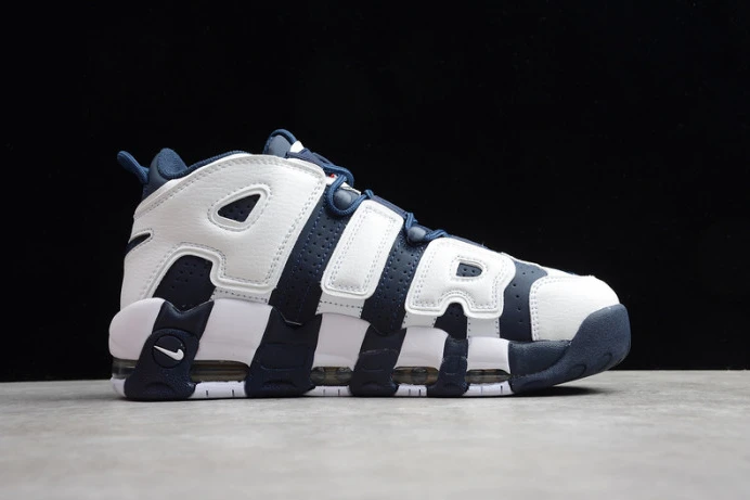 nike air more uptempo “olympic” white midnight navy 414962- SmartChoice 3159