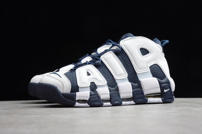 nike air more uptempo “olympic” white midnight navy 414962- SmartChoice 3159