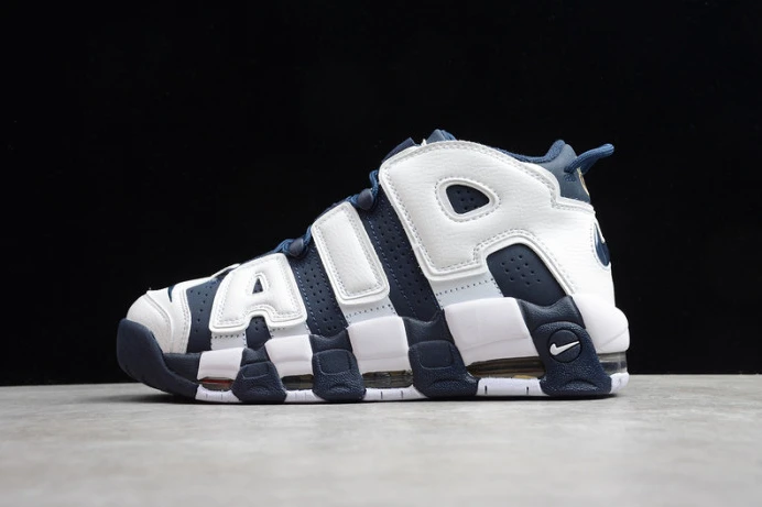 nike air more uptempo “olympic” white midnight navy 414962- SmartChoice 3159