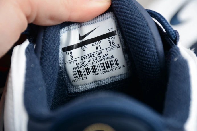 nike air more uptempo “olympic” white midnight navy 414962- SmartChoice 3159