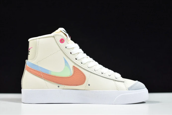 nike blazer mid “shanghai” beige pink-orange dc0707- ModernLook 3342
